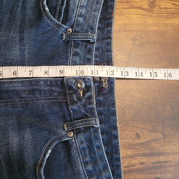 Threadgrit Jeans Mens 34x32 Measures 34x30 Relaxed Straight Medium Dark Wash - Picture 9 of 11